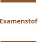 Examenstof